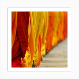 Buddhist Monks 4 Art Print