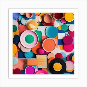 Colorful Shapes Art Print