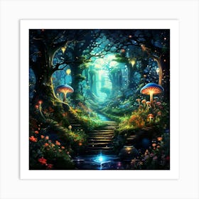 Fairy Forest 1 Art Print