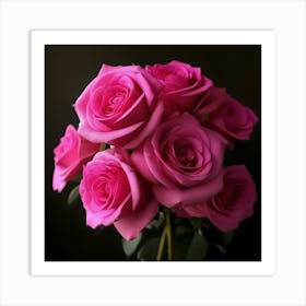 Pink Roses 5 Art Print