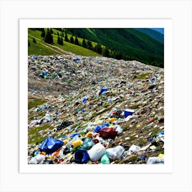 Garbage Pile In The Mountains 1 Art Print