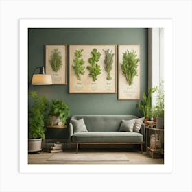 Fresh Herbs Wall Art Art Print