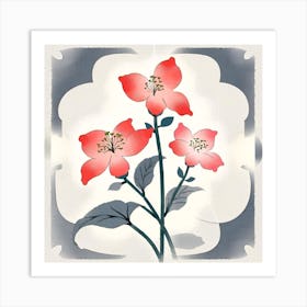 Chinese Flowers Art Print