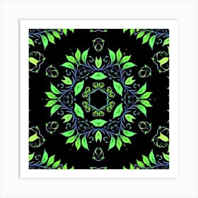 Floral Mandala Póster