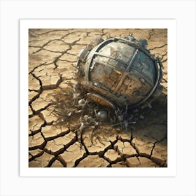 Ball In The Desert 3 Art Print