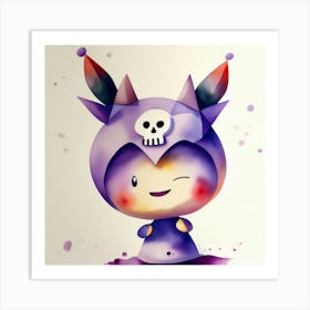 Cute Little Monster Art Print