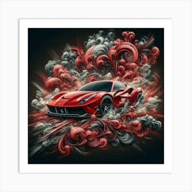 Ferrari 488 1 Art Print