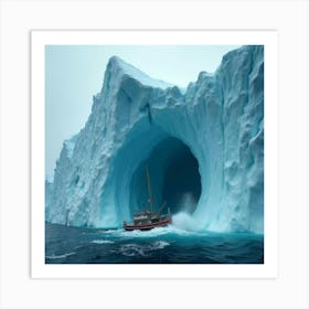 Iceberg Cave Art Print