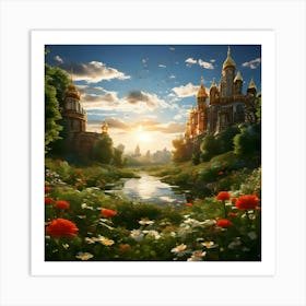 Russian Castle Art Print