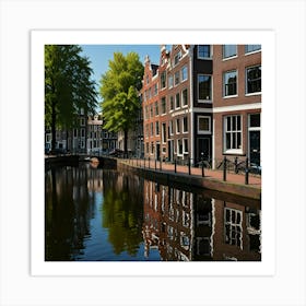 Default Amsterdam In A Row 3 Art Print