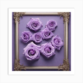 Purple Roses 42 Art Print