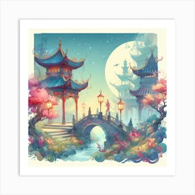 Chinese Landscape 13 Art Print