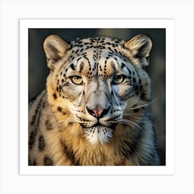 Snow Leopard Art Print