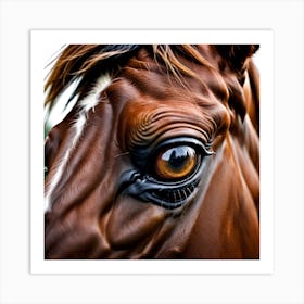 Eye Of A Horse 23 Art Print