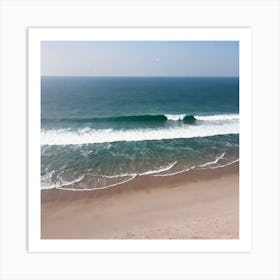 aerial view of beach Art Print