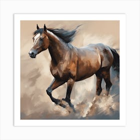 Horse Running Art Print