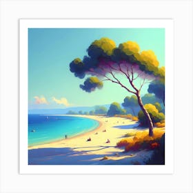 Landscape Painting 133 Art Print