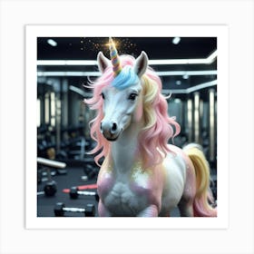 Leonardo Phoenix 10 A Majestic Unicorn With A Shimmering Coat 2 Art Print