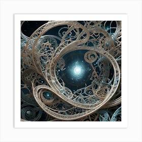 Genius, Madness, Time And Space 35 Art Print