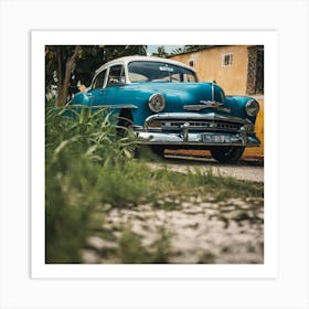 Classic Car In Cuba 3 Art Print