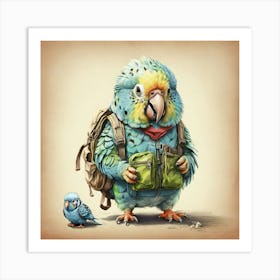 Parrots 12 Art Print