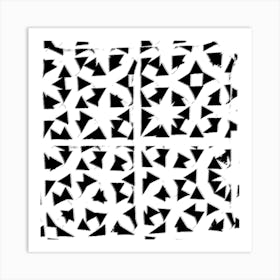 black and white starry sky Art Print