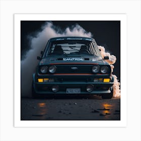 Ford Escort smoke Art Print