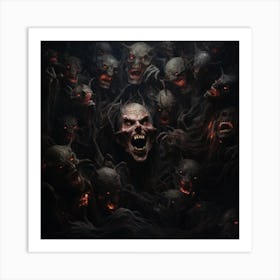 Demons In The Dark Art Print