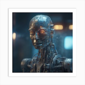 Robot Portrait 15 Art Print