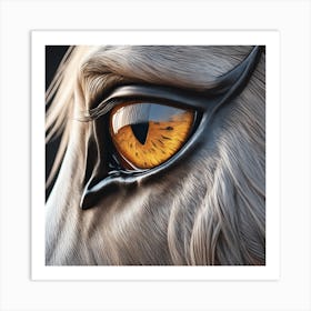 Eye Of A Horse 51 Art Print