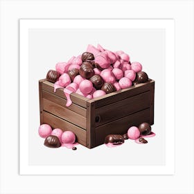 Pink Candy Crate 3 Art Print