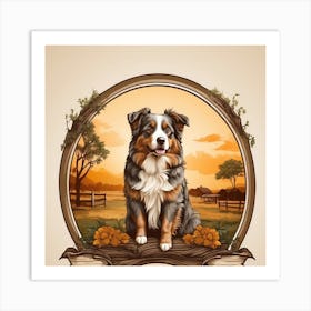 Australian Shepherd Art Print