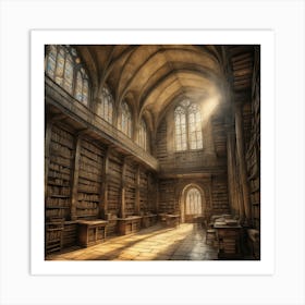 Library art Art Print