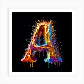 Letter A Art Print