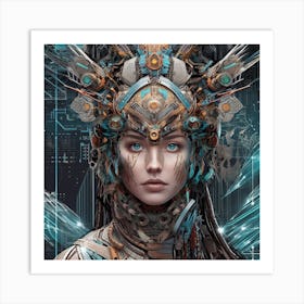 Cybernetic Woman 4 Art Print