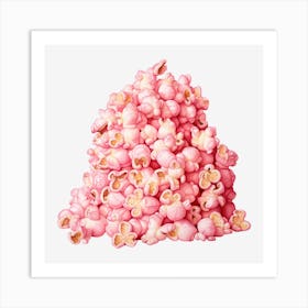 Pink Popcorn Art Print