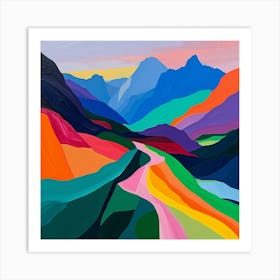 Colourful Abstract Tatra National Park Poland 4 Art Print