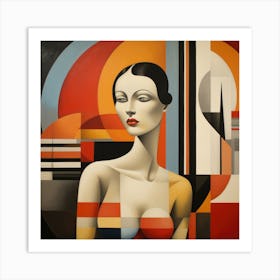 Bauhaus Brazilian Woman 01 Art Print