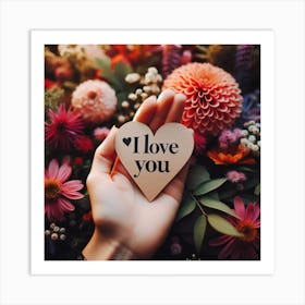 Love you 3 Art Print