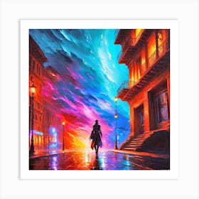 Night In The City 13 Art Print