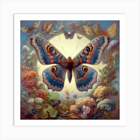 Butterfly In The Garden 5 Art Print