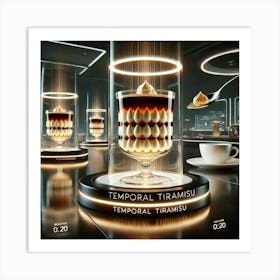 Temporal Tiramisu Scifi Art Print