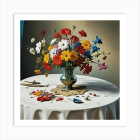 Flowers In A Vase 2 Art Print