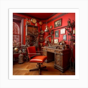 Steampunk Office Art Print