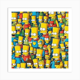 bart simpson art Art Print