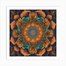 Psychedelic Mandala 1 Art Print