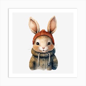 Rabbit In A Hat Art Print