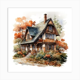 House In The Woods Art Print