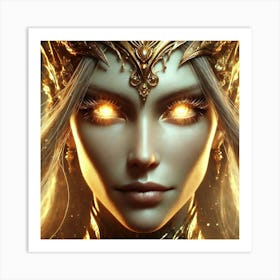 Queen Sorath Closeup Portrait Art Print