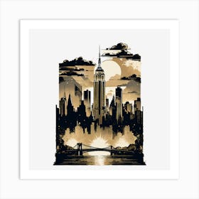 New York City Skyline 2 Art Print